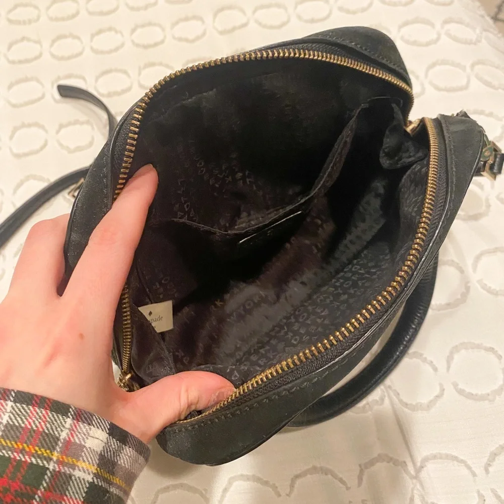 Kade Spade Black Crossbody Satchel Purse - Picture 4 of 7